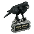 Raven School Mascot Sculpture w/Engraving Plate